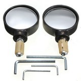 7-8 Inches Universal 22Mm Round Stubby Motorecycle Bar Handlebar End Mirror